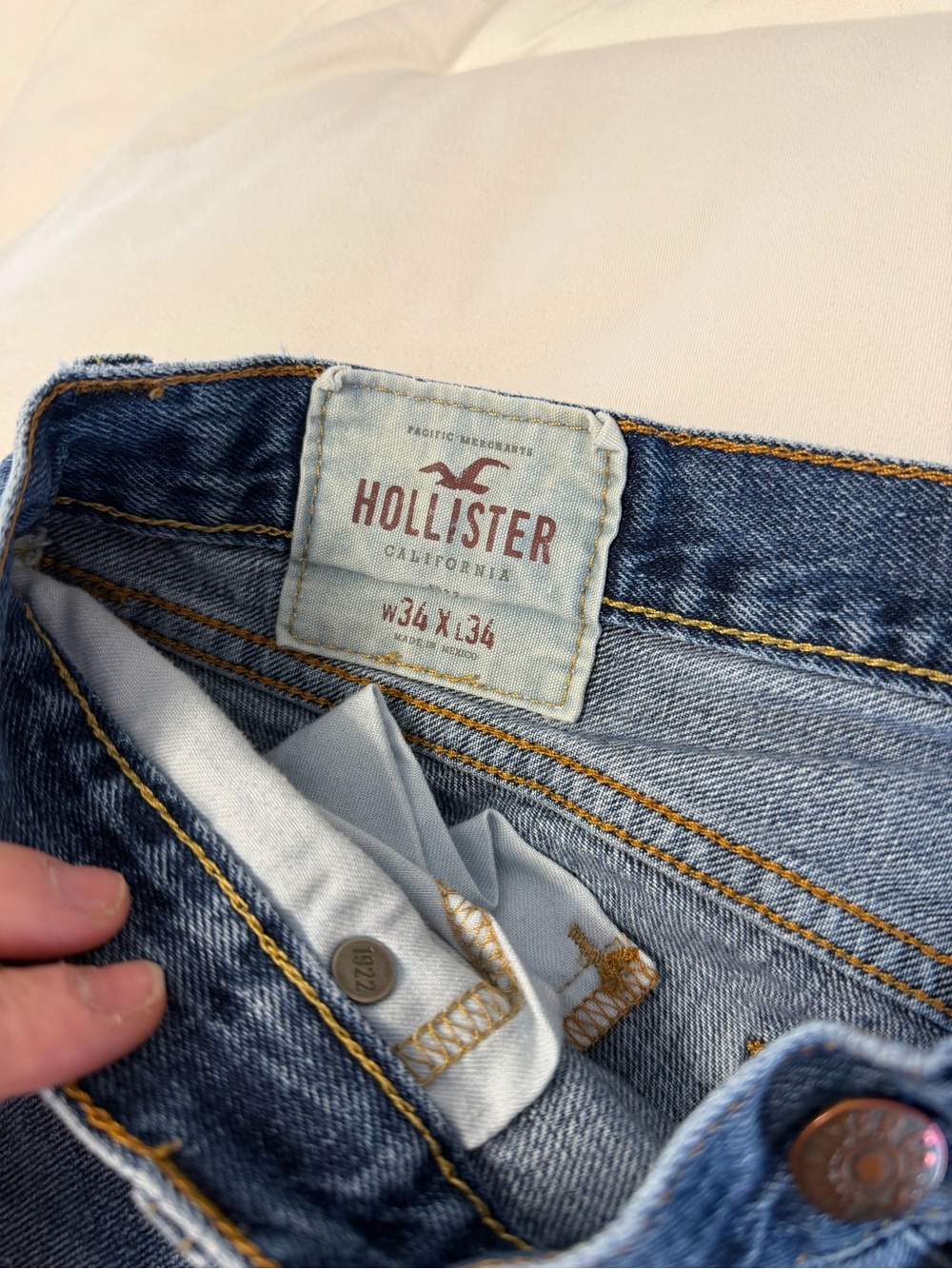 Hollister Distressed Boot Cut Jeans